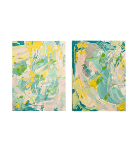 2'Lİ ABSTRACT AKRİLİK MODERN TABLO