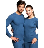 Thermoform Soft Unisex Uzun Kol Termal İçlik Fanila Lacivert (Çok Renkli)