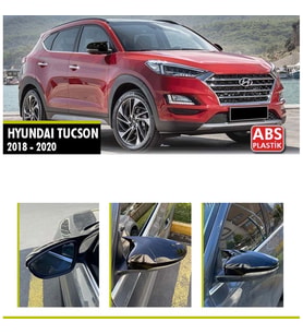 Hyundai Tucson Batman Yarasa Ayna Kapağı Piona Black ABS 2018 - 2020