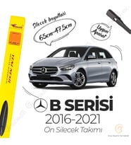 İnwells Muz Silecek Takımı Mercedes B180 W246 2016-2021 ile uyumlu (Siyah)
