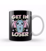 Cute & Funny Get In Loser Kawaii Coffin Anime Goth Kupa Bardak Porselen