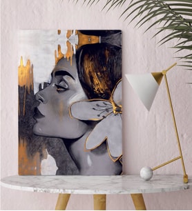 BK Gift Woman Art Tasarımlı Kanvas Tablo-11