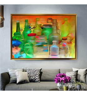 Altın Çerçeveli dekoratif tablo a670 (Gold)
