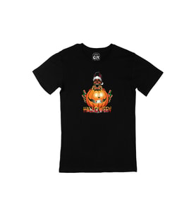 Halloween Kuru Kafa Siyah Tişört
