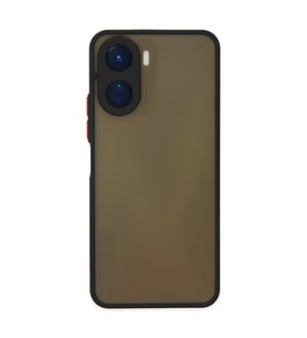 Vivo Y16 Kılıf Montreal Silikon Kapak - Siyah