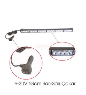 CARUB SARI + SARI ÇAKAR TRAKTÖR ÇAKARI 68CM 6 FONKSİYONLU