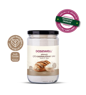 Dosewell Glutensiz Çiğ Karabuğday Unu 350 gr  Yüksek Lif- Vegan