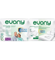 Evony Hasta Bezi Yetişkin Bel Bantlı Tekstil Yüzey Ekstra Büyük 30 Adet+ Yatak Koruyucu Örtü 30 Adet