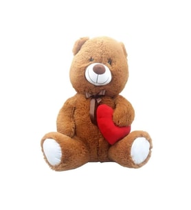 Peluş Kalpli Ayı 80 Cm  (Çok Renkli)