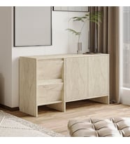 Laris 130 cm Modern Konsol – 4 Kapaklı, Yüksek Ayaklı, Minimalist Tasarım (Bej)
