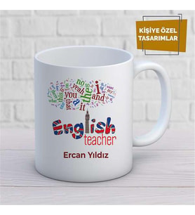 Kişiye Özel İsim Yazılabilir English Teacher Kupa Bardak
