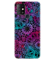 INFINIX Hot 8 9 10 11S Hot 10 Play 10T Kılıf Desemli Silikon Colurful Mandala 1667