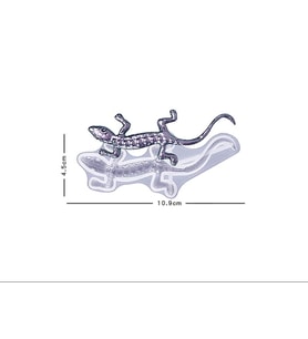 EPOKSİ REÇİNE SİLİKON KALIP İTHAL ÜÇ BOYUTLU KÜÇÜK BOY KERTENKELE SİLİKON KALIP HB5021-0057 (Beyaz)