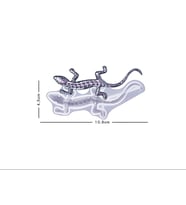 EPOKSİ REÇİNE SİLİKON KALIP İTHAL ÜÇ BOYUTLU KÜÇÜK BOY KERTENKELE SİLİKON KALIP HB5021-0057 (Beyaz)