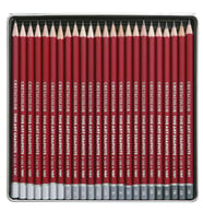Cretacolor Cleos Fine Art Graphite Dereceli Kalem Seti 24'lü Metal Kutu (160 24) 
