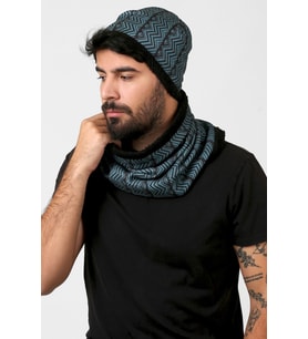 Yeşil Erkek Bere Ve Boyunluk 2li Set Takım Bb-104