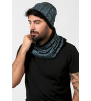 Yeşil Erkek Bere Ve Boyunluk 2li Set Takım Bb-104