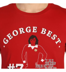 Bant Giyim - George Best Futbol Kırmızı Erkek T-shirt Tişört