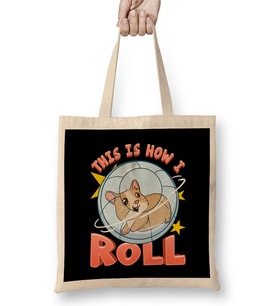 This Is How I Roll Cute & Funny Scooter Lover Pun Bez Çanta Uzun Saplı