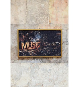 Music Is Life Özel Tasarım MetaFrame Tablo