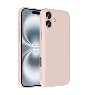 Apple iPhone 16 Uyumlu Kılıf Kamera Korumalı Kartlık Hazneli Zore Vitra Kapak (Pembe)