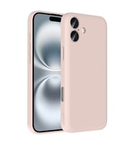 Apple iPhone 16 Uyumlu Kılıf Kamera Korumalı Kartlık Hazneli Zore Vitra Kapak (Pembe)