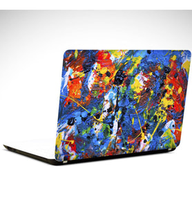 Karışık Renkler Soyut Laptop Sticker 15.6 inch (38X27CM)