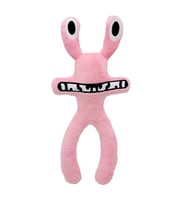 Rainbow Friends Pembe Ithal Peluş Oyuncak 27Cm (Siyah - Beyaz)