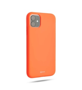 iPhone 11 Orijinal Roar Şoklara Dayanıklı Pürüzsüz Silikon Kılıf (Turuncu)