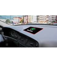 skoda torpido üstü logolu araca özel marka iç aksesuar - telefon anahtarlık gözlük eşya kaydırmaz