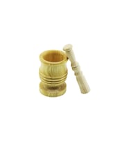 ORTA BOY LÜX AHŞAP HAVAN SARIMSAK DÖVECEK Ç: 7.3CM--D: 6.5CM--Y: 10.5CM FİLELİ AMBALAJ (5343)