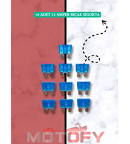 15 AMPER BIÇAK SİGORTA (10 ADET)