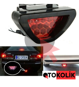 Onkar Fren Lambası F1 Üçgen Çakar Kırmızı 12V