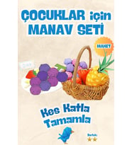 Çocuklar için Manav Seti - Meyveler Maketi - Kendi manavınızı kurun, eğlenceli alışverişe başlayın!