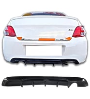 Peugeot 301 Difüzör Difizör Plastik Parlak Siyah 2017 2018 2019 2020 2021 2022 Arka-difizör-bodykit-ek