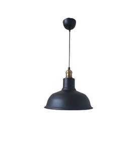 Retro Metal Siyah Dekoratif Eskitme Duylu Kafe Siyah İçi Siyah Mutfak Avize Çap:30 cm