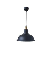 Retro Metal Siyah Dekoratif Eskitme Duylu Kafe Siyah İçi Siyah Mutfak Avize Çap:30 cm