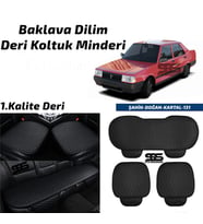 TOFAŞ - Şahin - Kartal - 131  Siyah Deri Oto Koltuk Minderi