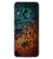 Tecno Spark 8T Kılıf Silikon Desen Özel Seri İşaretler Tuval 1716