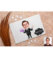 Doğum Gününe Özel Karikatürlü Kişiye Özel Puzzle