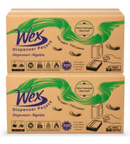 Wex Dispenser Peçete 2 Koli Toplam 36 Paket, 250 Yaprak, 2 Katlı, %100 Selüloz