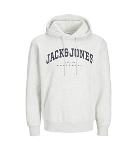Jack & Jones 12256521 Jjecaleb Varsity Sweat Hood Noos Beyaz