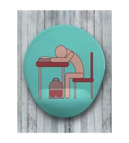 Sleepy Man Oval Bilek Destekli Mouse Pad
