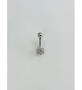 Çiçek Detaylı Göbek Piercing - Pg0159