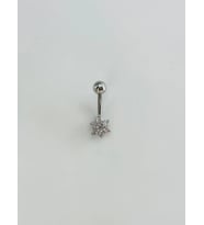Çiçek Detaylı Göbek Piercing - Pg0159