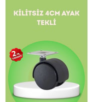 Kilitsiz 4 Cm Mobilya Ayağı Tek Adet Pratik Ve Dayanıklı