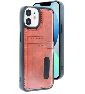 iPhone 11 Kılıf Sara Kartvizitli Deri Kılıf - Taba
