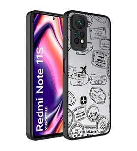 Xiaomi Redmi Note 11 Global Kılıf Aynalı Desenli Kamera Korumalı Parlak Zore Mirror Kılıf Seyahat