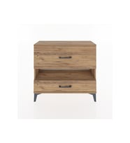Arges Şifonyer Tek Raflı 2 Çekmeceli 88x30x80 Çam-Çam