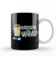 Cute & Funny Gangsta Wrap Yo! Burrito Rap Food Pun Kupa Bardak Porselen